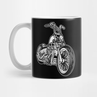 bobber style motorcycle Mug